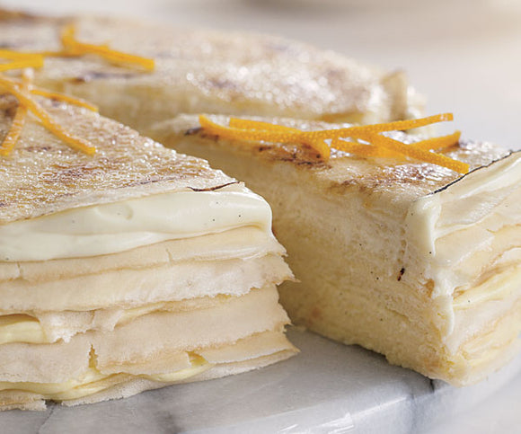 Twenty-Layer Vanilla Cream Crêpe Cake